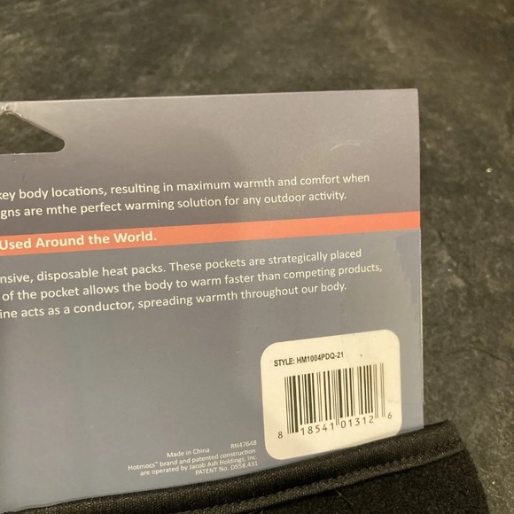 HotMocs Men's Fleece Gaitor Black Face Mask & Neck Guard 2 Free Heat Packs - NWT - Picture 7 of 8